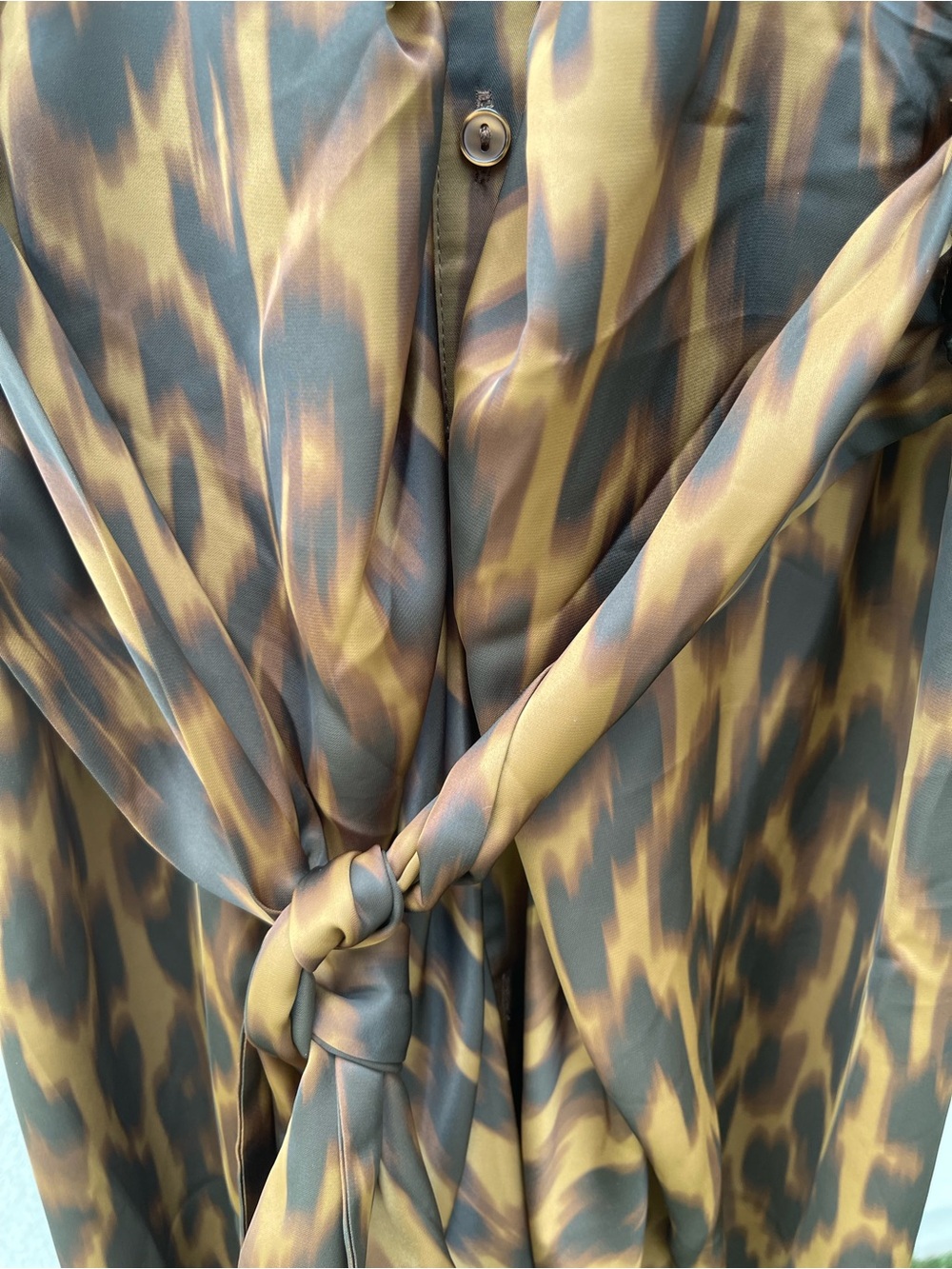 Steve Madden Toffee Brown and Black Leopard-Print Maxi Women’s Tori Dress - New! - Picture 5 of 9